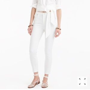 BNWT J Crew white denim high rise jeans size 24